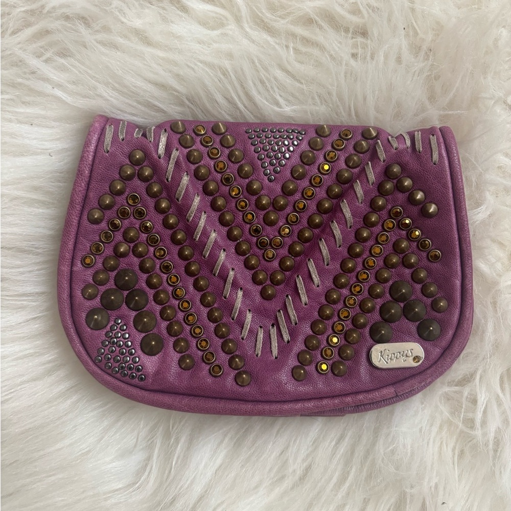 KIPPYS PURPLE STUDDED BELT WALLET